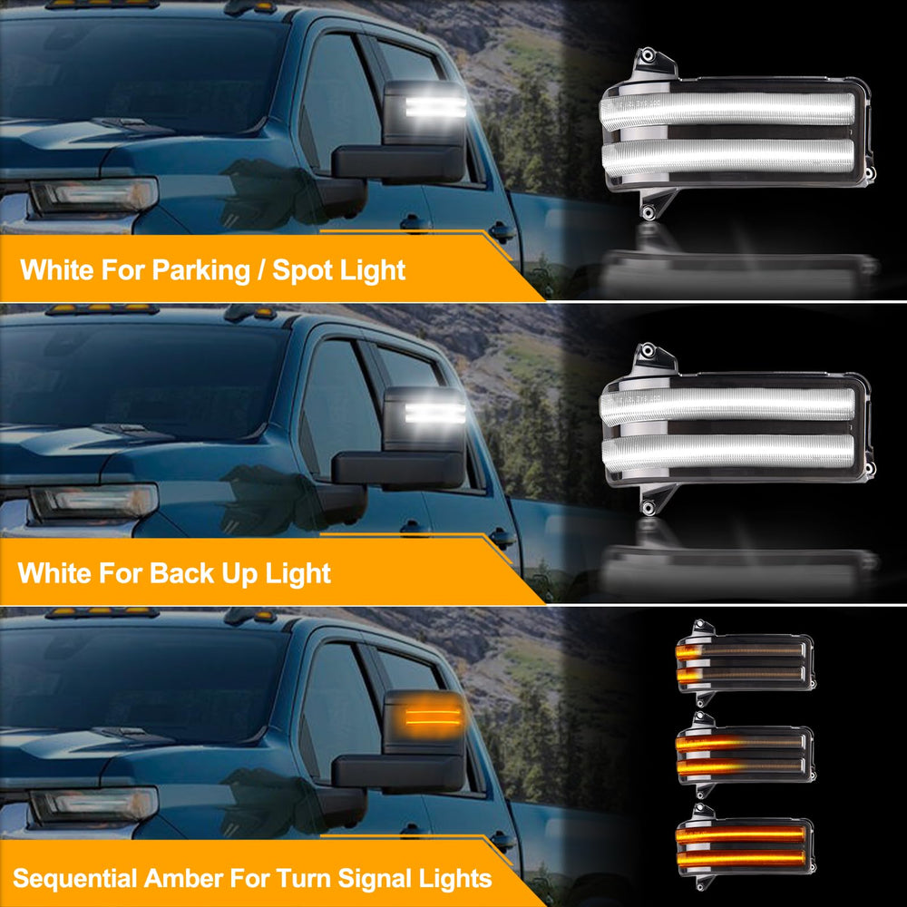 GemPro switchback white parking light provides daytime signaling and parking illumination