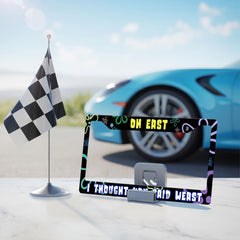 GENANY durable ABS license plate frame withstands weather without fading.