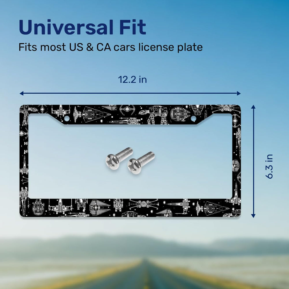 GENANY Galaxy license frame space-design adds personality and quick recognition on the road.