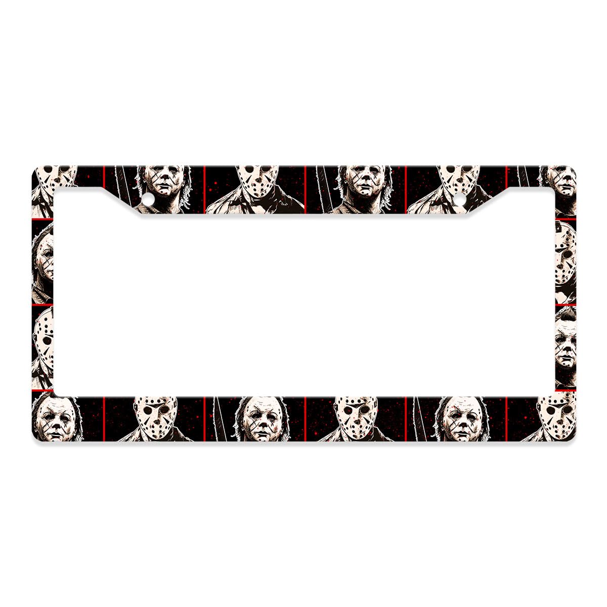 GENANY Horror License Frame universal fit keeps your plate visible on most US plates.