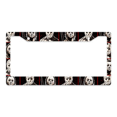 GENANY Horror License Frame universal fit keeps your plate visible on most US plates.