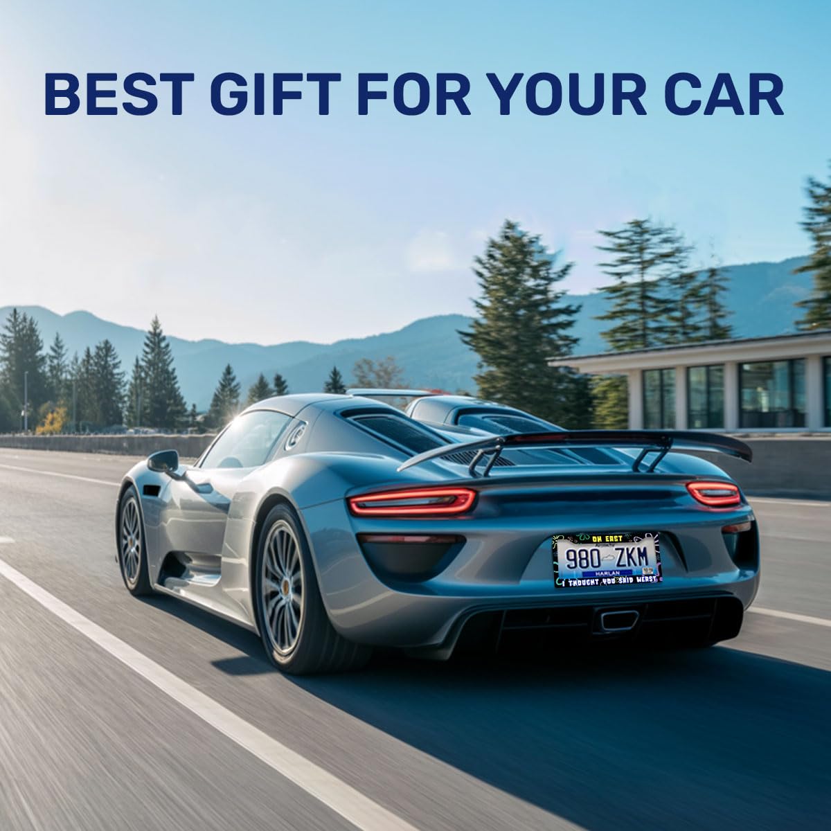GENANY license plate frame makes a thoughtful gift for car lovers.