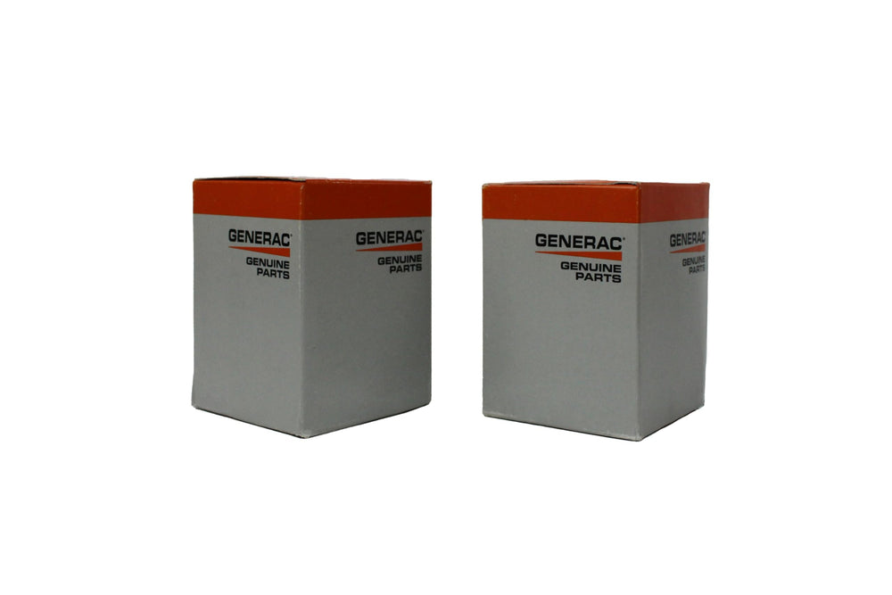 Generac oil filter model compatibility graphic showing fit for 8-20 kW
