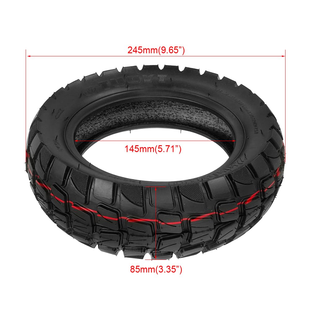 Generic 255x80 off-road tire side view highlighting rugged grip potential for year-round rides