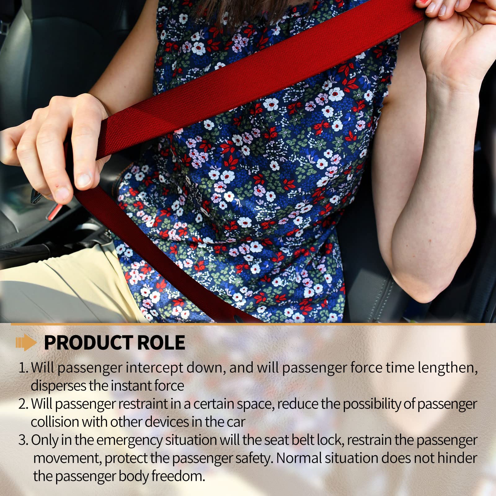 Generic installation example of the 2-pack 3-point retractable belt