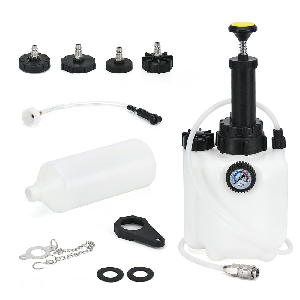 Generic 3L manual brake bleeder pump with adapters for quick brake service