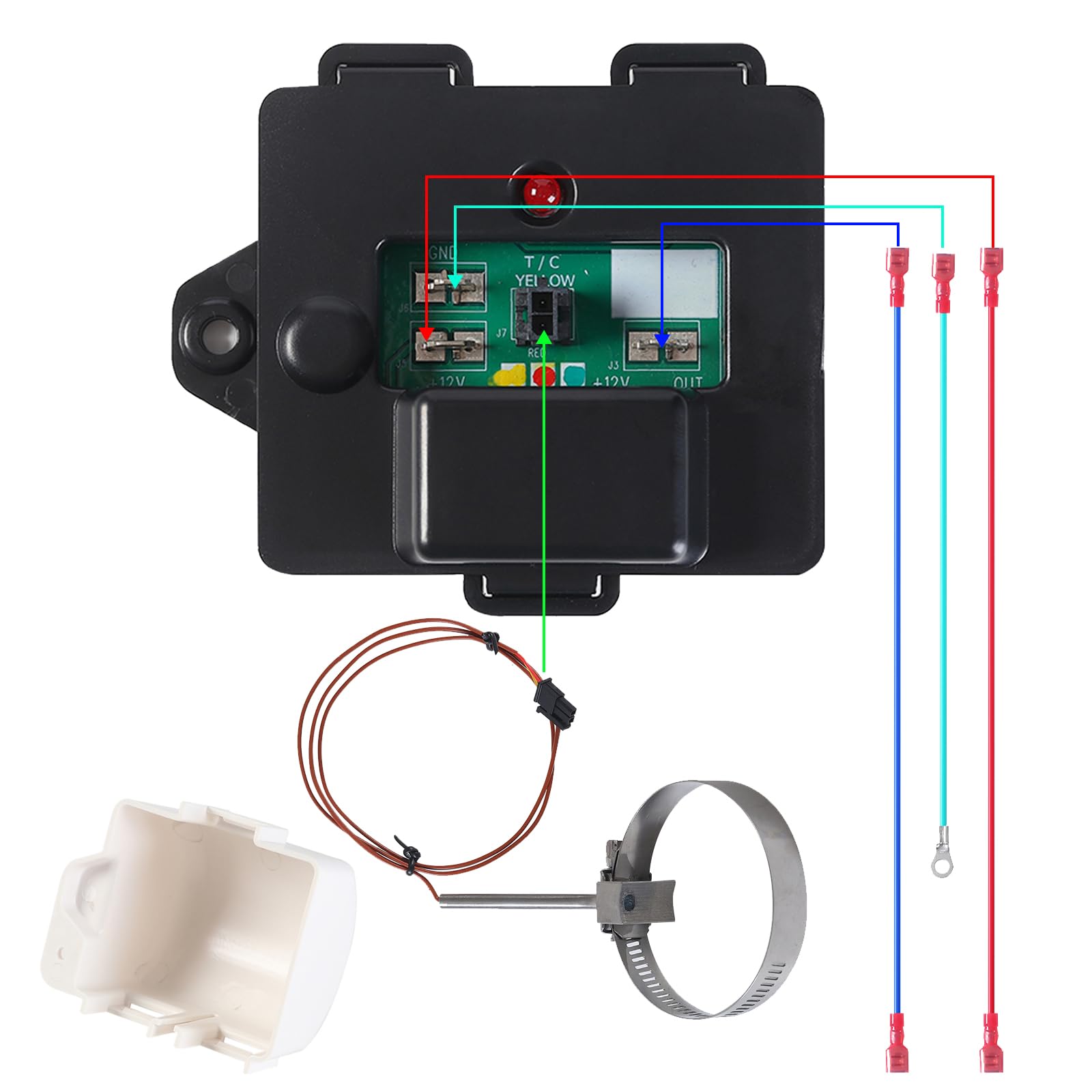 Generic 637360 front view of the temp monitor for reliable RV cooling.