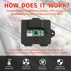 Generic 637360 installation process demonstrates quick plug-in setup for Norcold units.