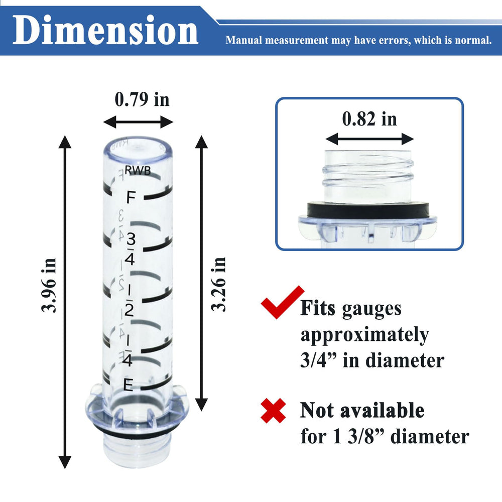 Two-pack of the Generic 6495 gauge vials for easy replacement