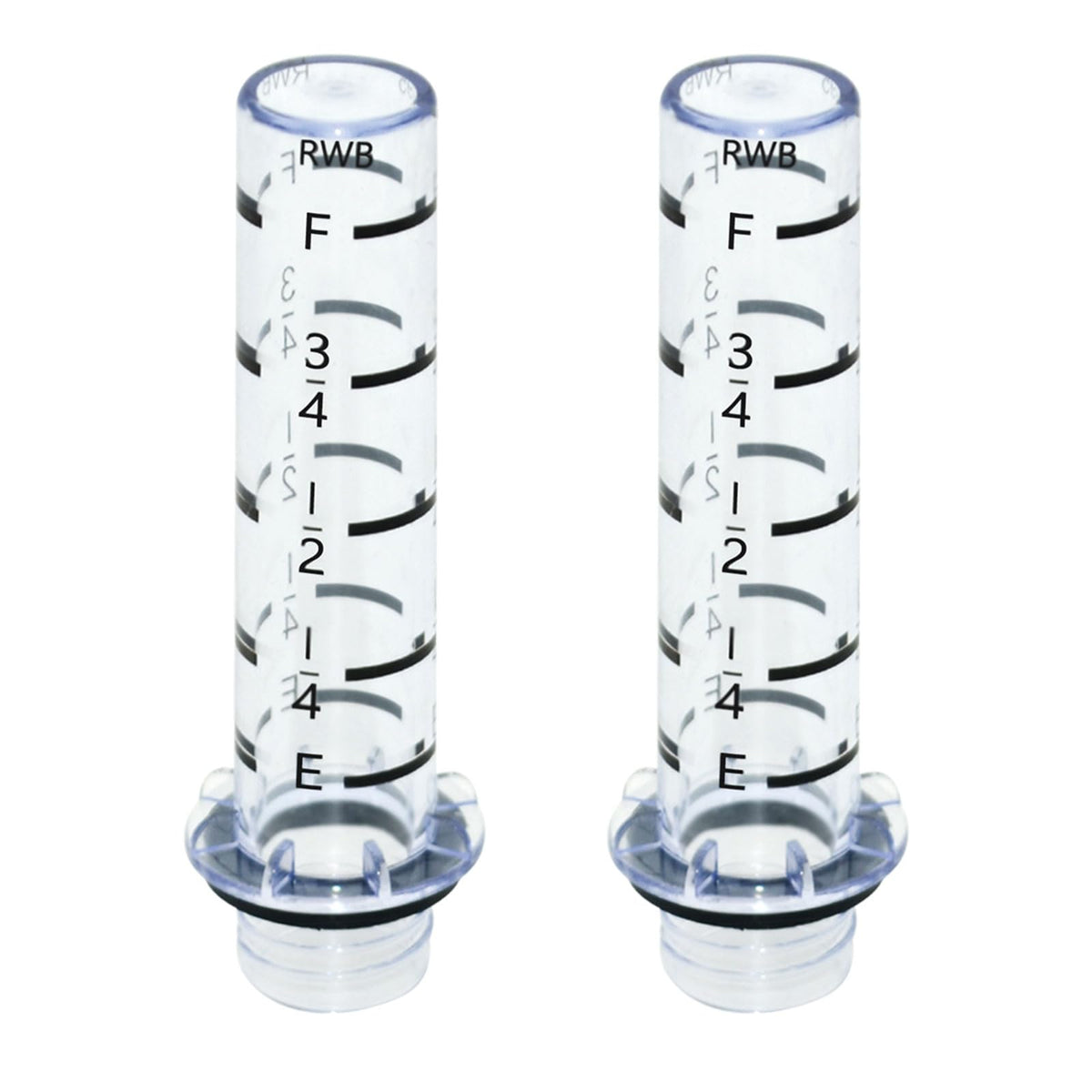 Generic 6495 oil tank gauge scale vial for 3/4-inch gauges with clear markings