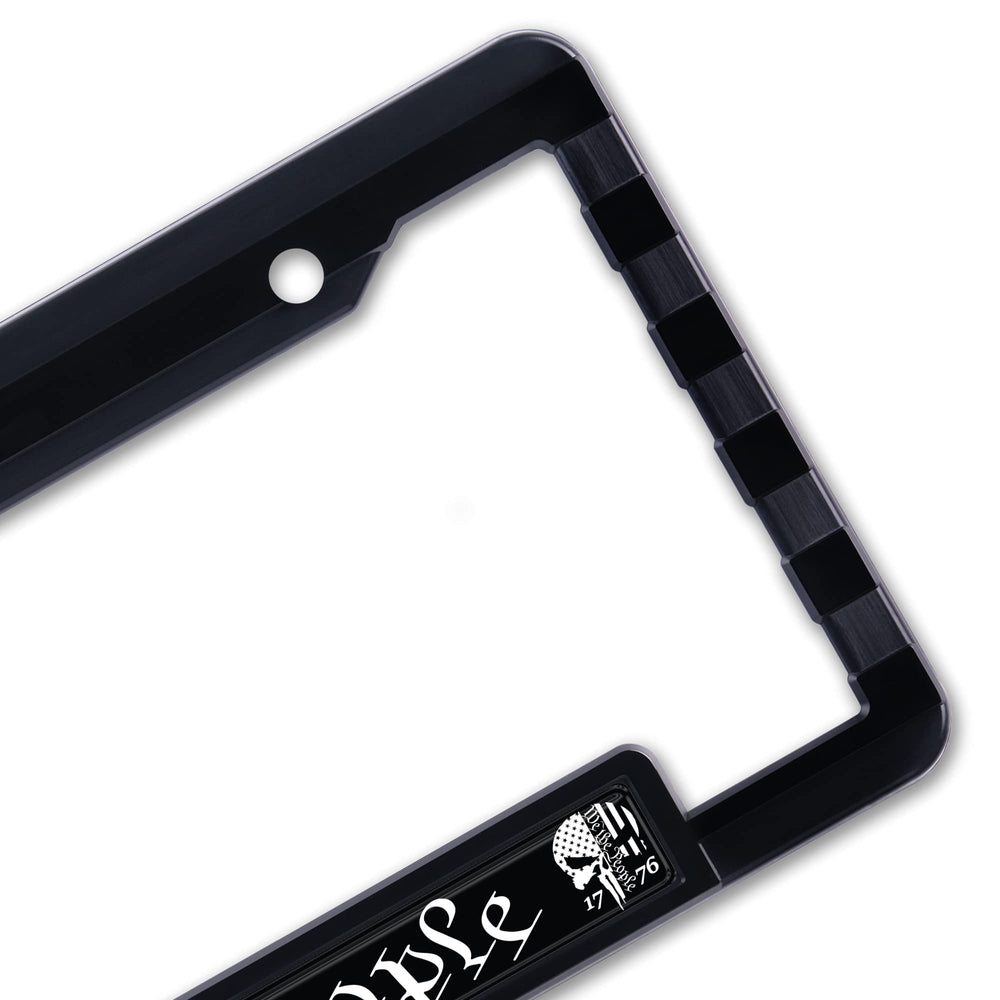 Generic American Flag license frame proudly made in the USA for durability and support.