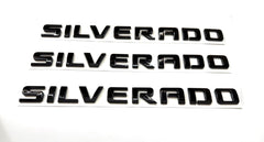 Generic black badge emblems set for Sierra and Canyon, enhances truck styling