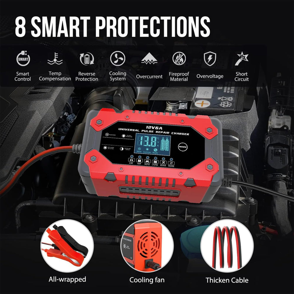 Generic Battery Charger desulfator pulse repair demonstrates rejuvenation potential.