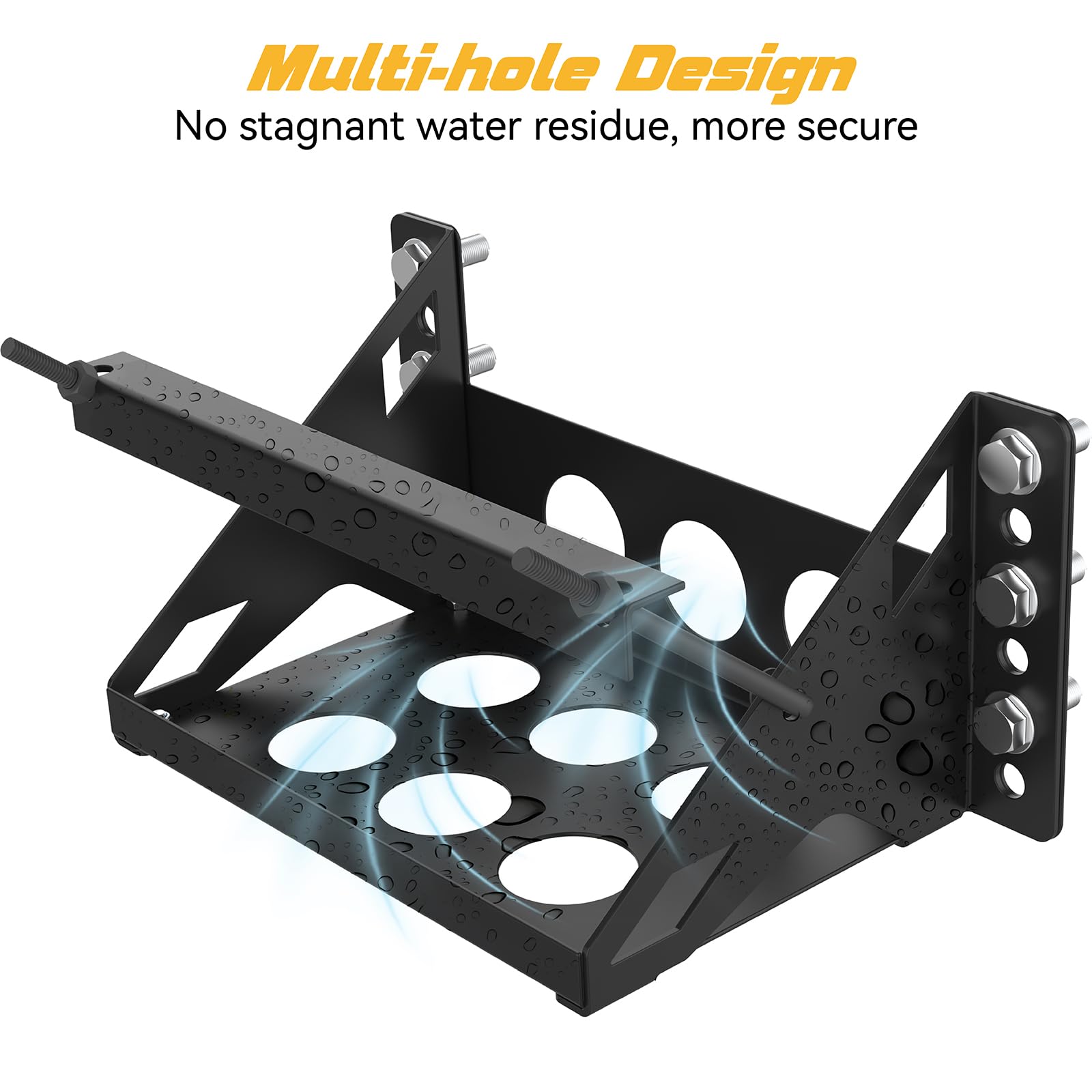 Pack of hardware includes zinc bolts, nuts, and washers for installation.