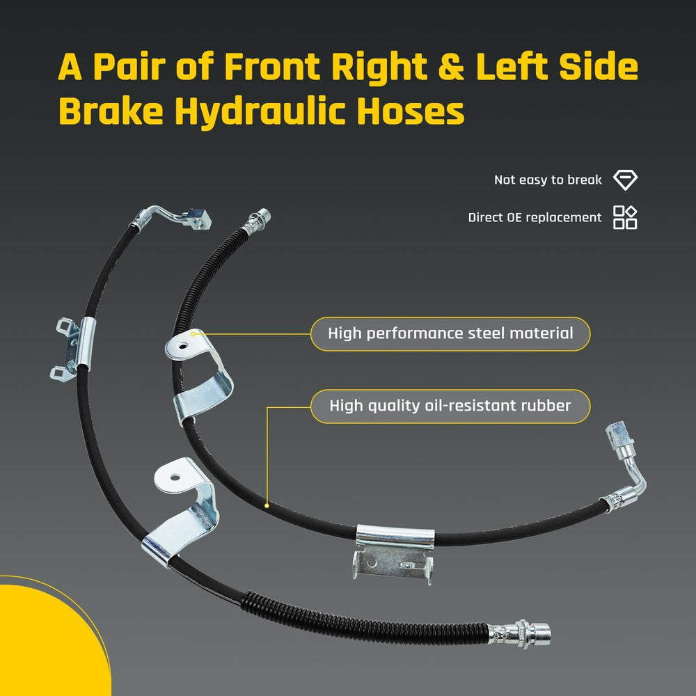 Generic brake line hose with steel core emphasizes durability under pressure