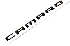 Generic Camaro ZL1 badge emblem close-up highlights premium black finish.