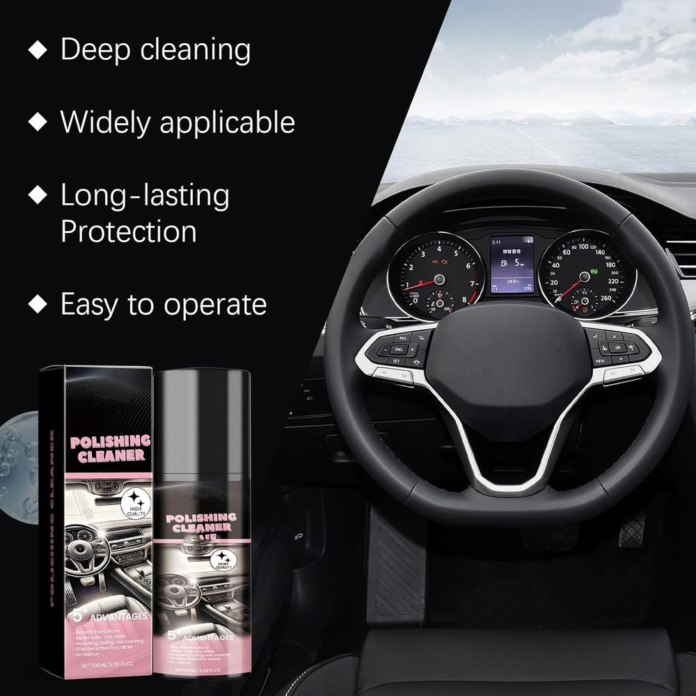 Plastic trim cleaned by Generic Car Interior Cleaner Spray for a crisp look