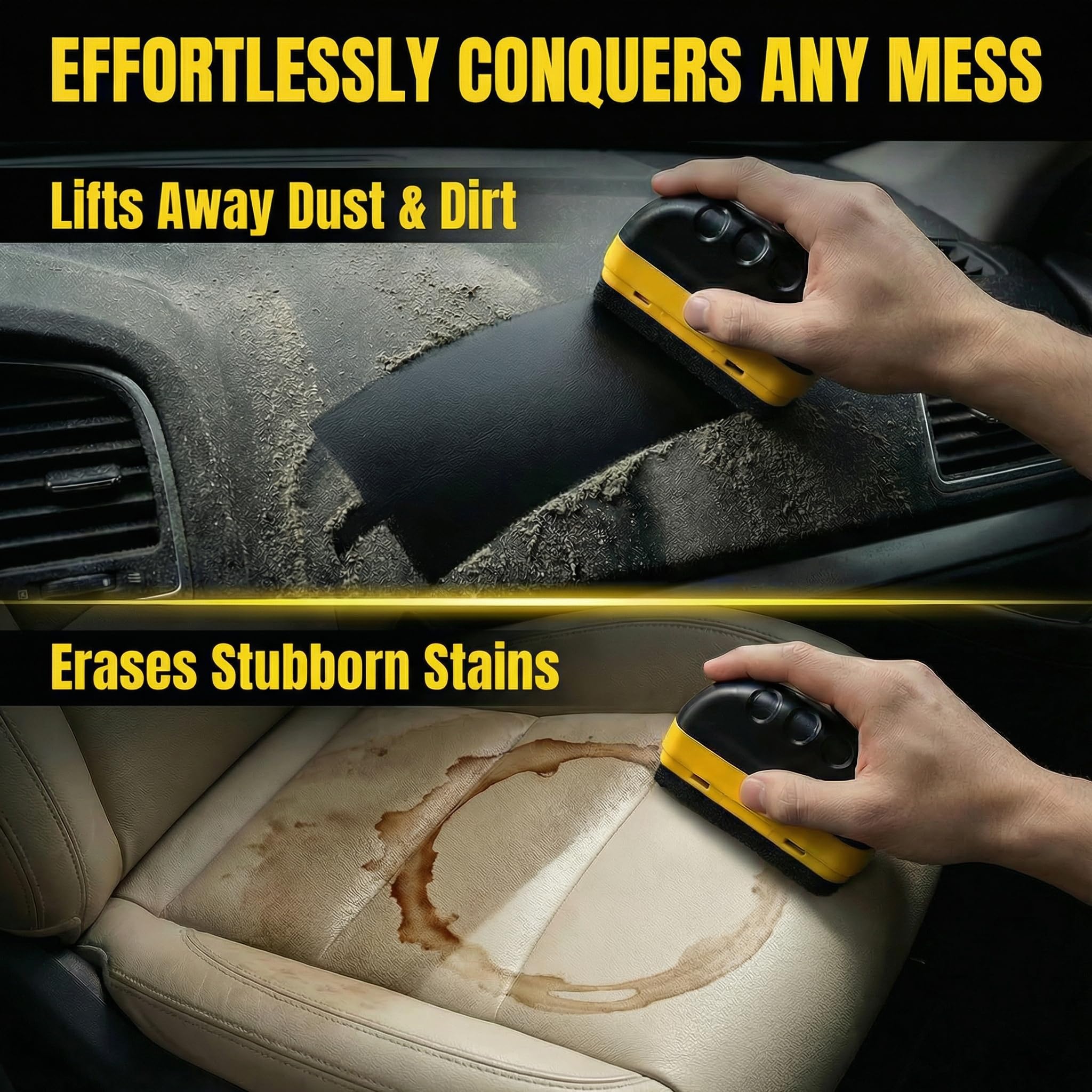 Generic Car Interior Detailer restores leather-safe conditioning on interior surfaces.