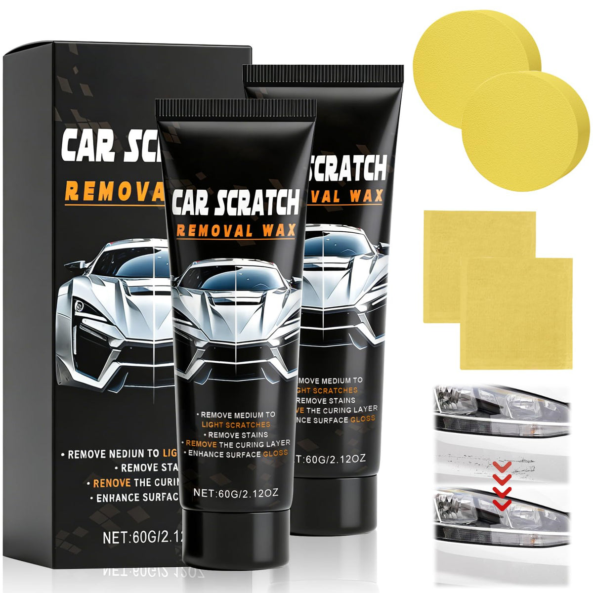 Generic car scratch repair wax bottle pour enabling precise coverage for deep scratches