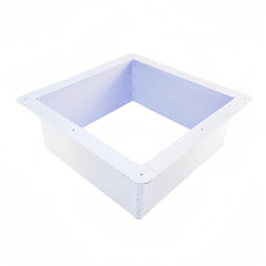 Generic ceiling garnish ring for 14-inch RV vent fan in a sleek white finish.