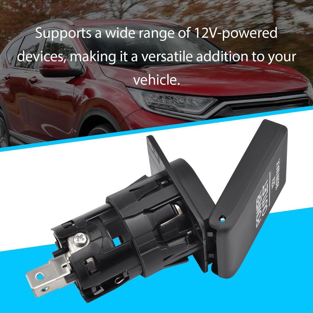 Generic cigarette-lighter power socket outlet for UR-V; supports multiple 12V devices.