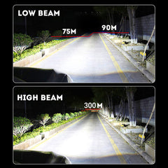 Generic Civic 9006 low-beam LEDs deliver crisp 6000K white illumination