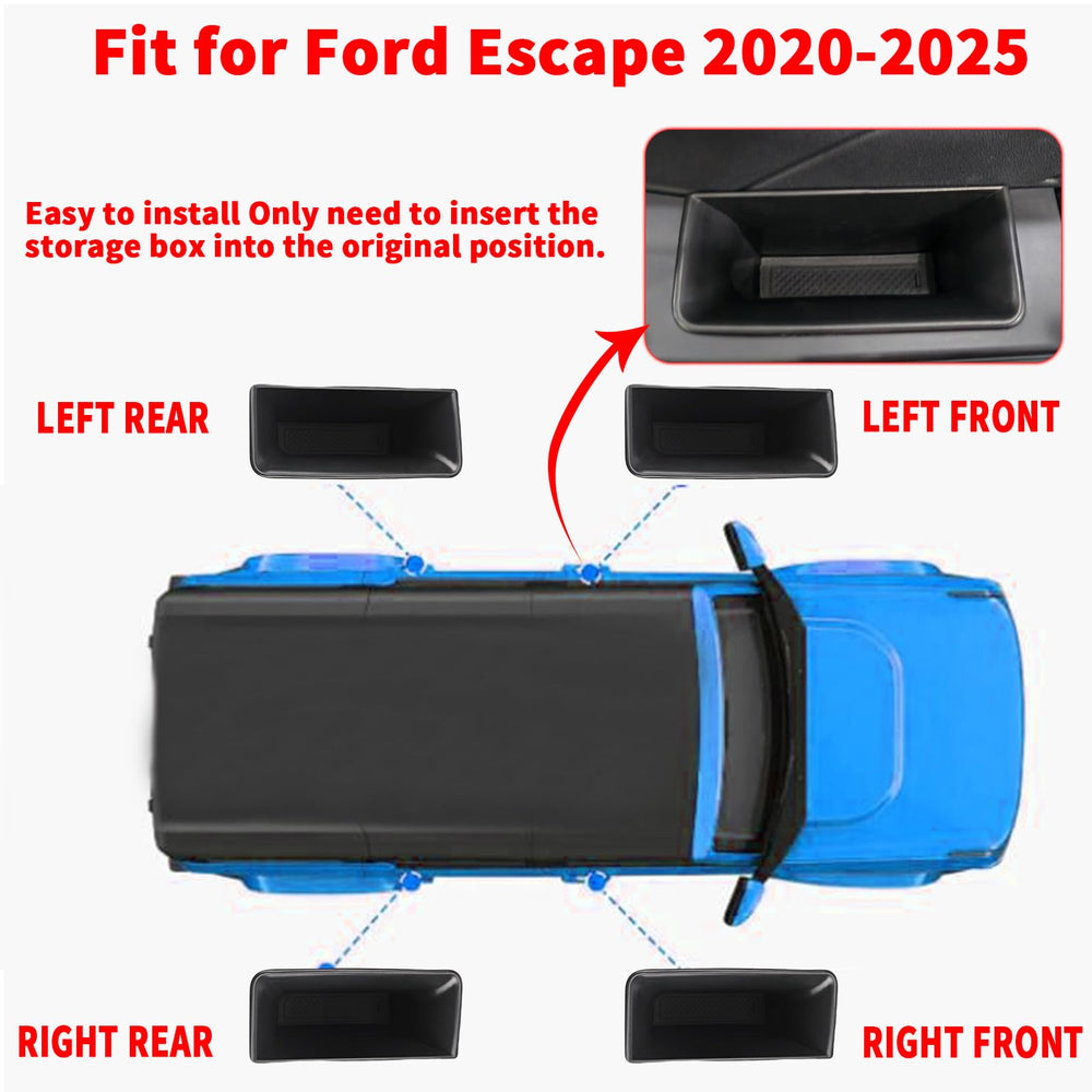 Generic door side storage box front right integrates with OEM look