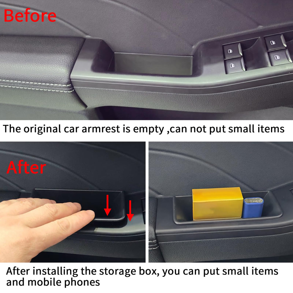 Generic door side storage box rear left adds pocket storage in back door