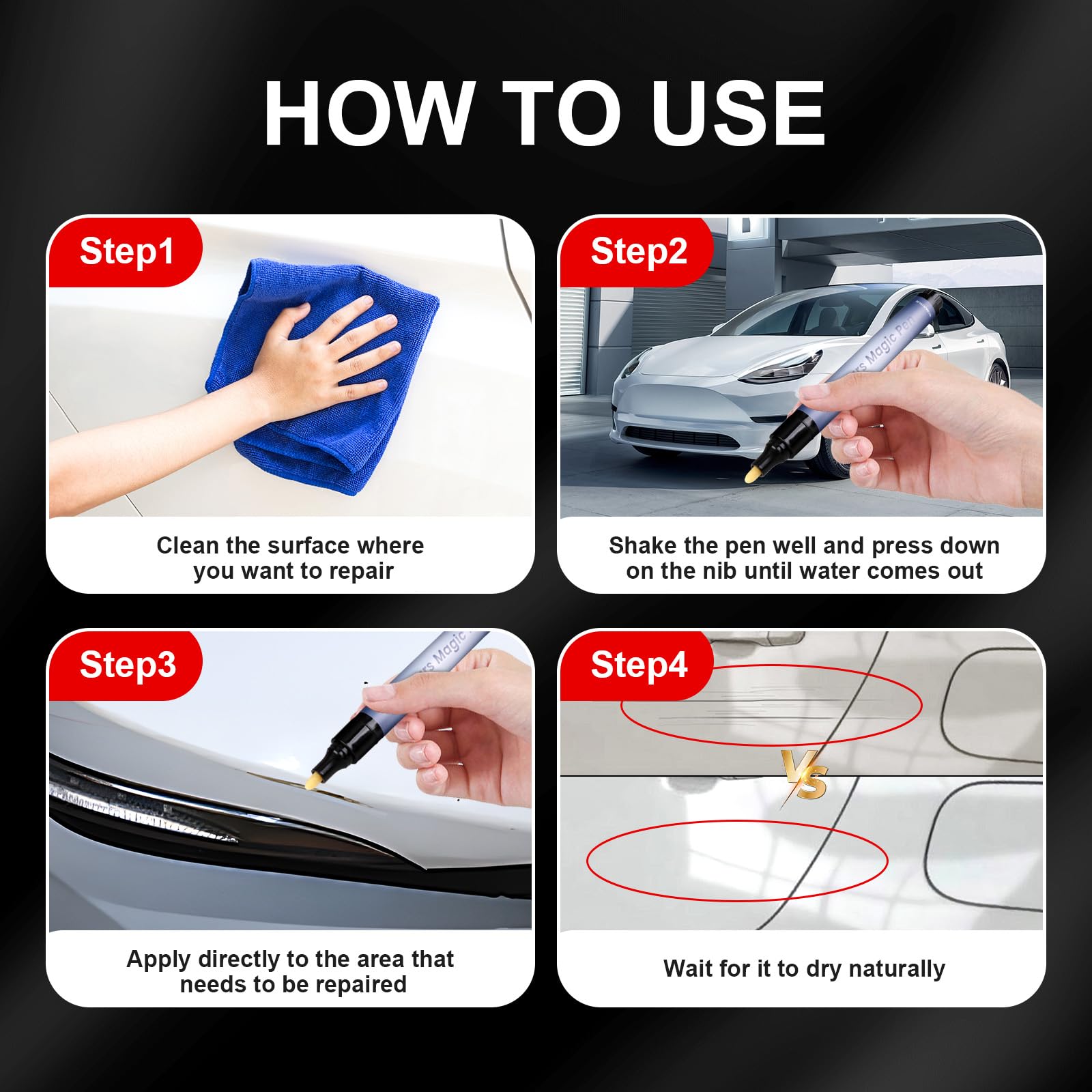 Generic 2-pack provides convenient touch-ups anytime, anywhere.