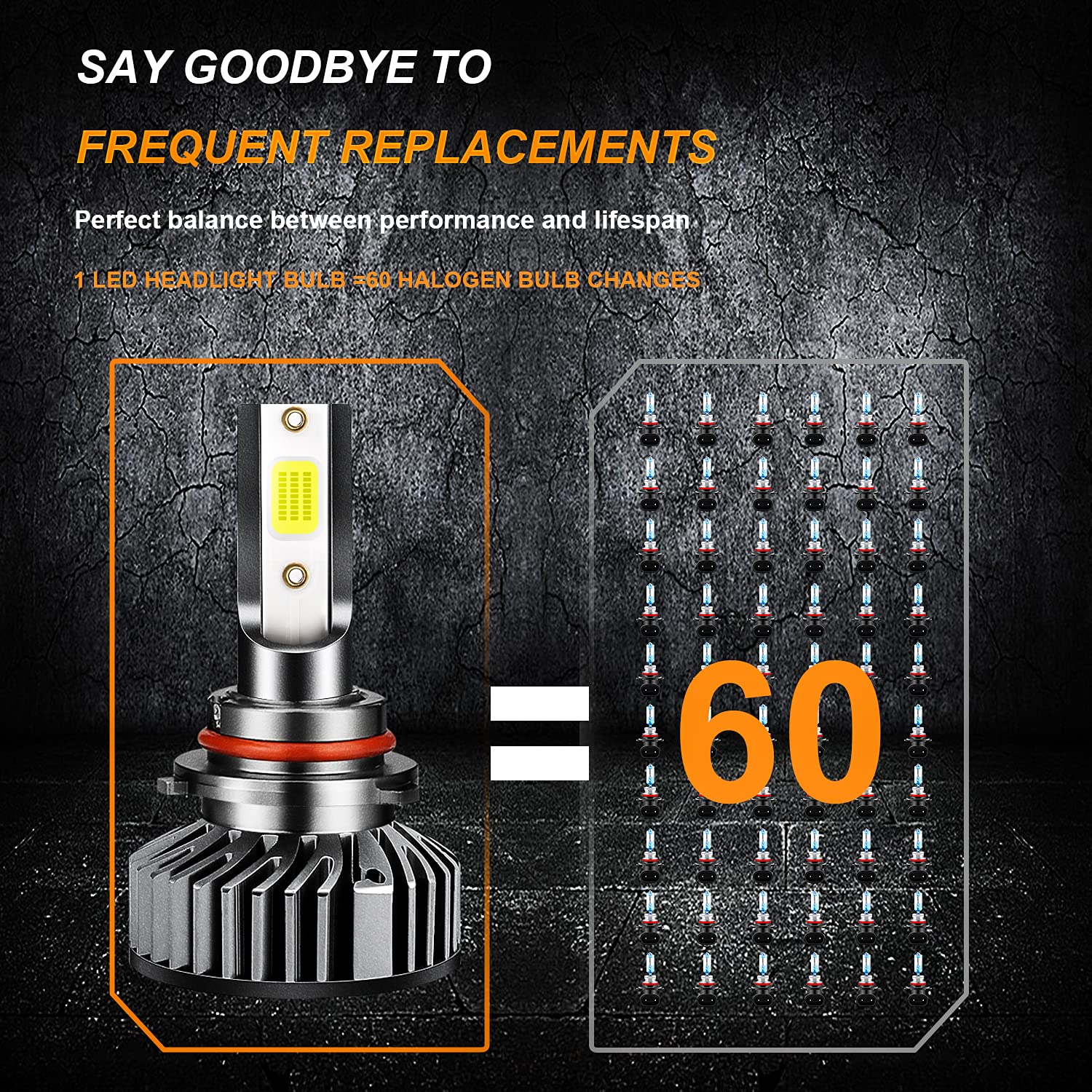 Generic bulbs with IP68 waterproofing for rugged conditions and long life.
