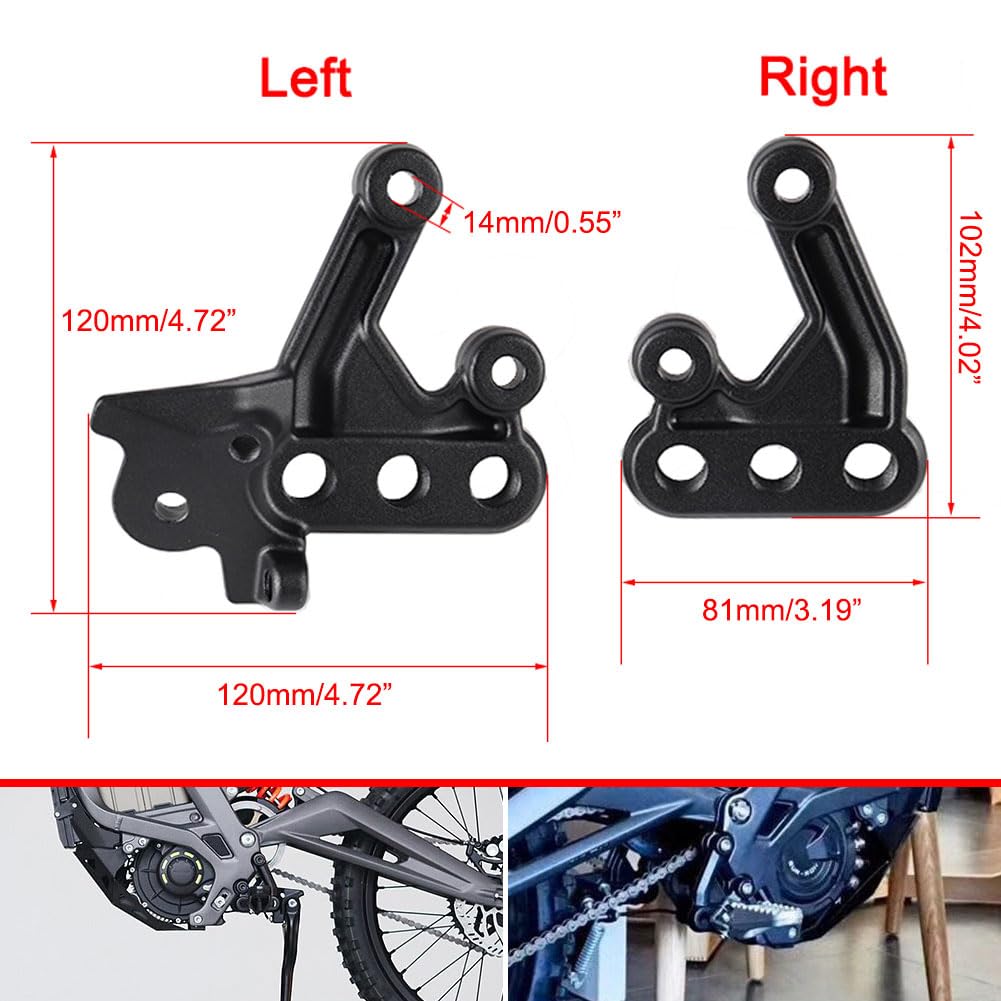 Generic Footpegs Bracket compatible with Sur-Ron models for reliable fit.