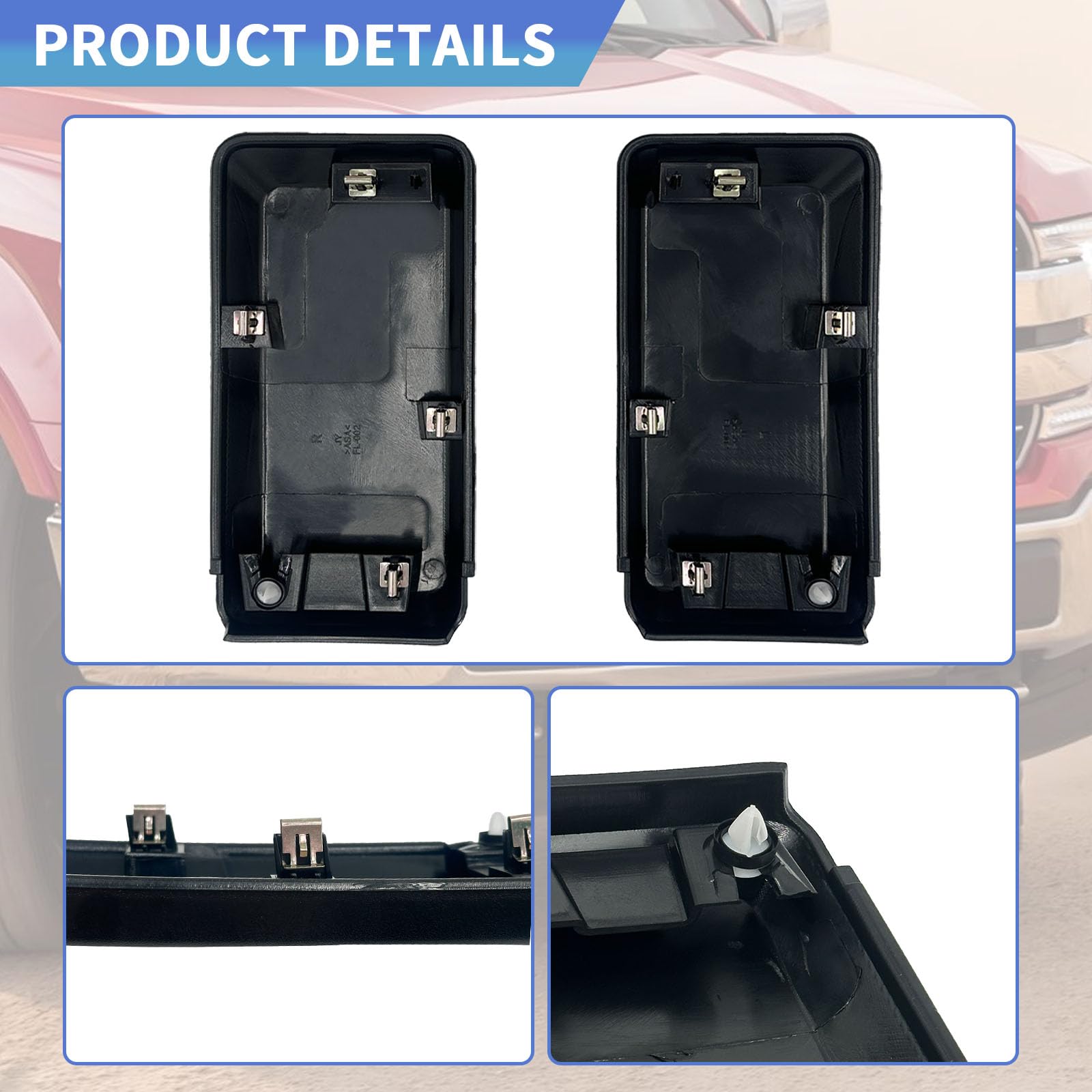 Generic Front Bumper End Cover lower-insert-grille-trim panel safety-edge shows durable construction.