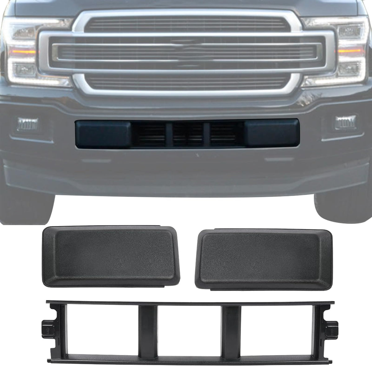 Generic Front Bumper End Cover front view highlights precise fit and finish.