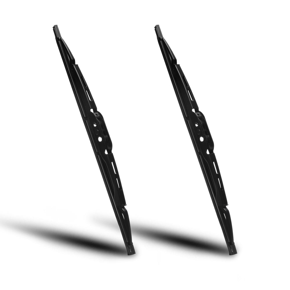 Generic front wiper blades for Jeep Wrangler YJ, easy installation and reliable performance in a two-pack.