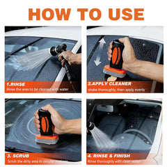 Generic Glass Emulsion Cleaner removes oil film for clearer driving.
