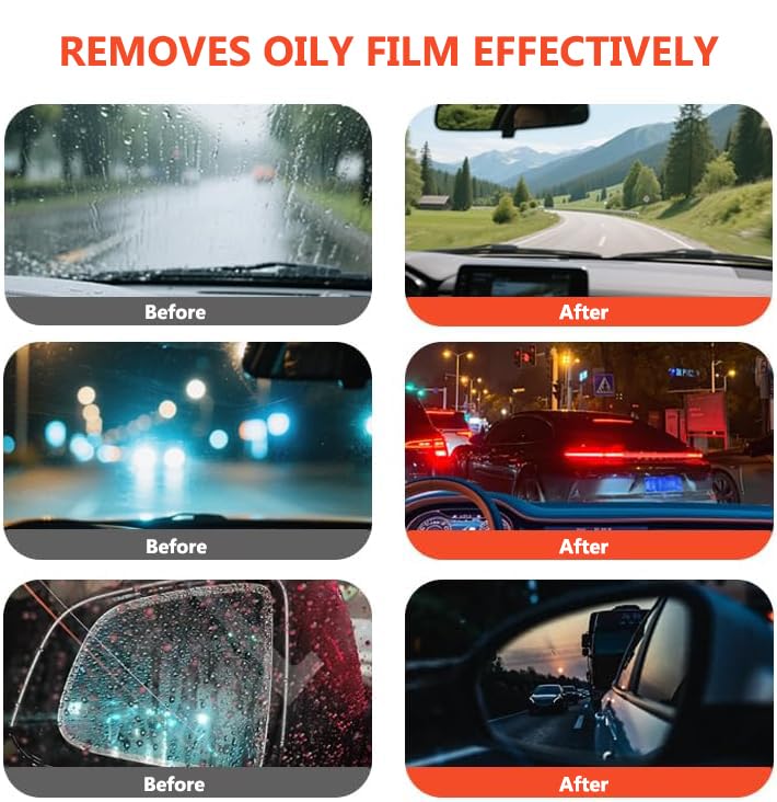 Generic Glass Emulsion Cleaner revives side windows with streak-free clarity.