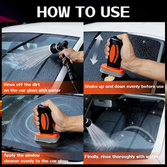 Generic Glass surface wipe removes dirt and water spots.