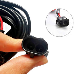 Generic Harmar-battery cable connection for durable, plug-ready installation
