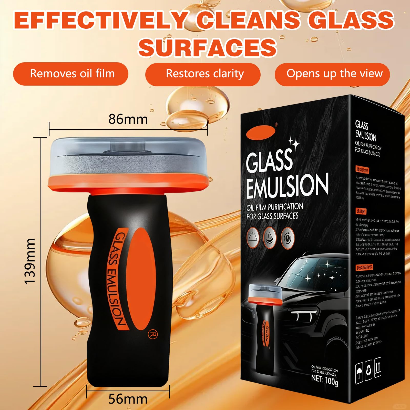 Generic Multi-purpose glass cleaner suitable for home and car.