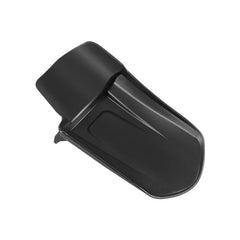 Rear cushion fender close-up showing carbon look and sturdy construction