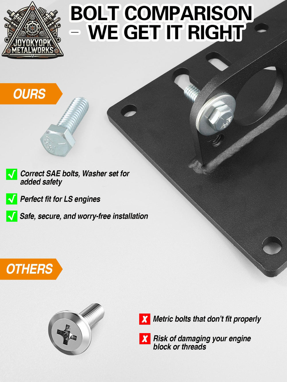 Generic LS lift plate with black textured finish for long lasting use