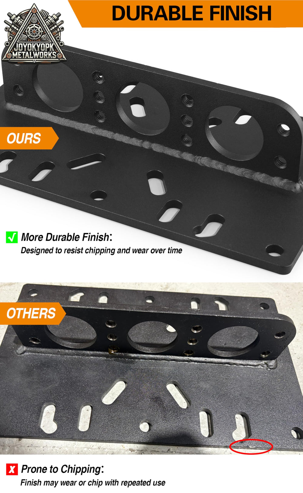 Generic lift plate installed on engine block for secure mounting during removal