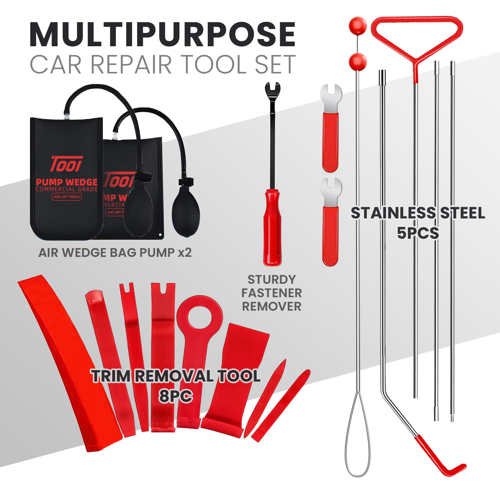 Generic multi-purpose tool puller set storage case keeps tools organized