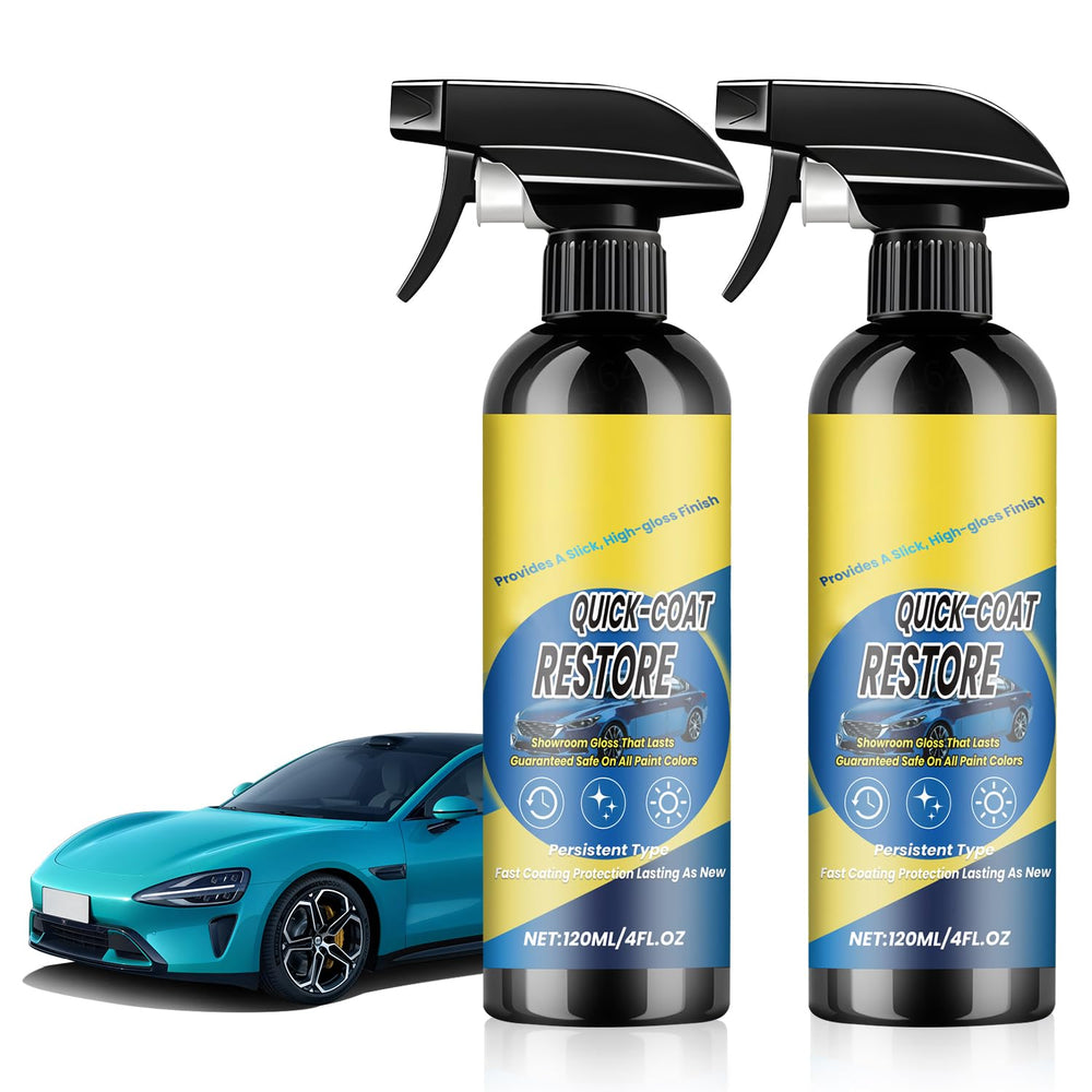 Generic Nano Quick Coat Restore bottle pour adds protection and gloss in one step.