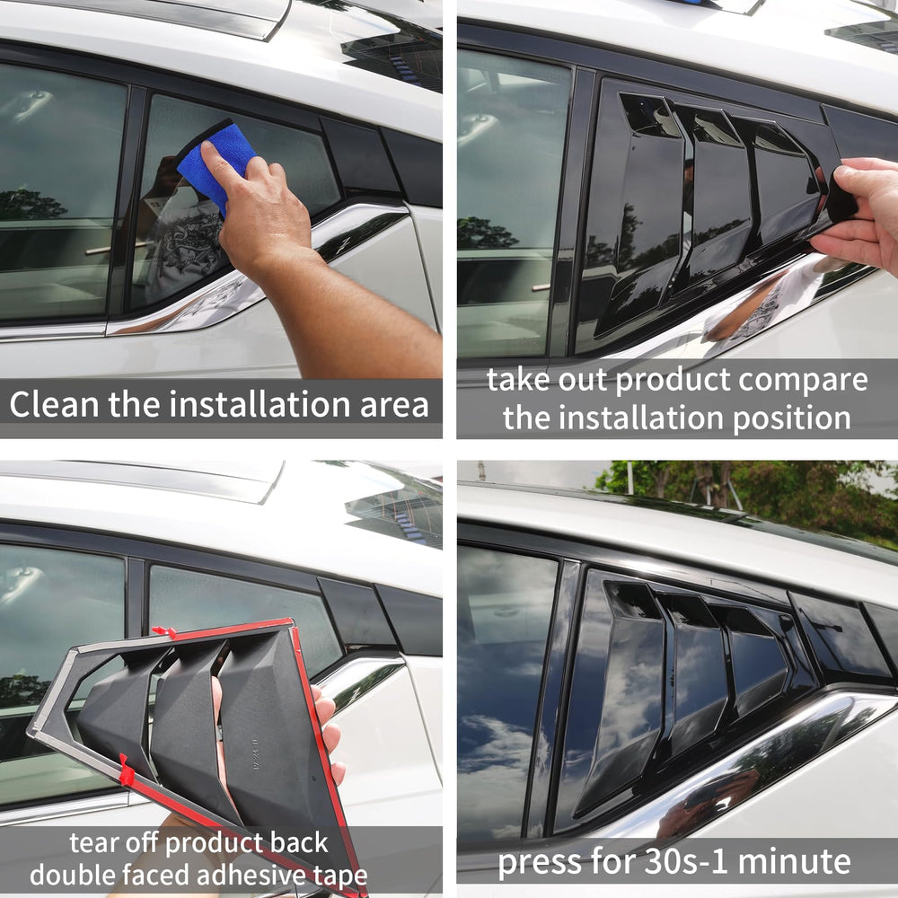 Generic Nissan Altima Teana louvers fit 2019–2025 for improved privacy and aesthetics.