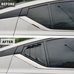Generic Nissan Altima Teana sport-style triangular window louvers give bold rear profile.