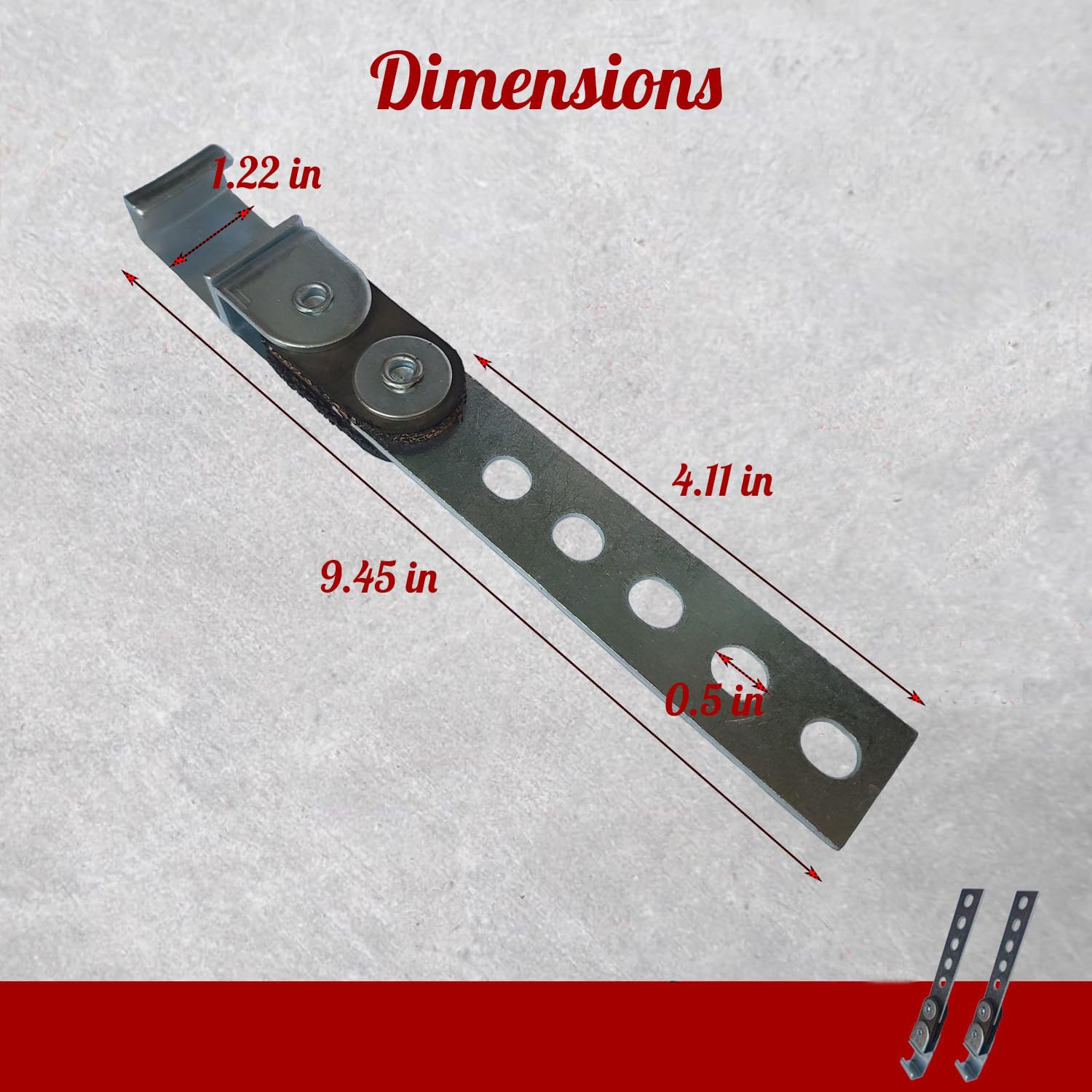 Generic OE-style exhaust hanger with 5-hole straps aids flexible installation.