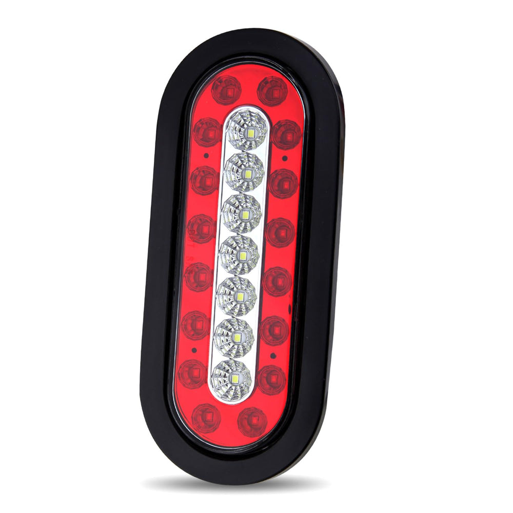Generic oval LED tail light with inner ring reverse LEDs for backup illumination