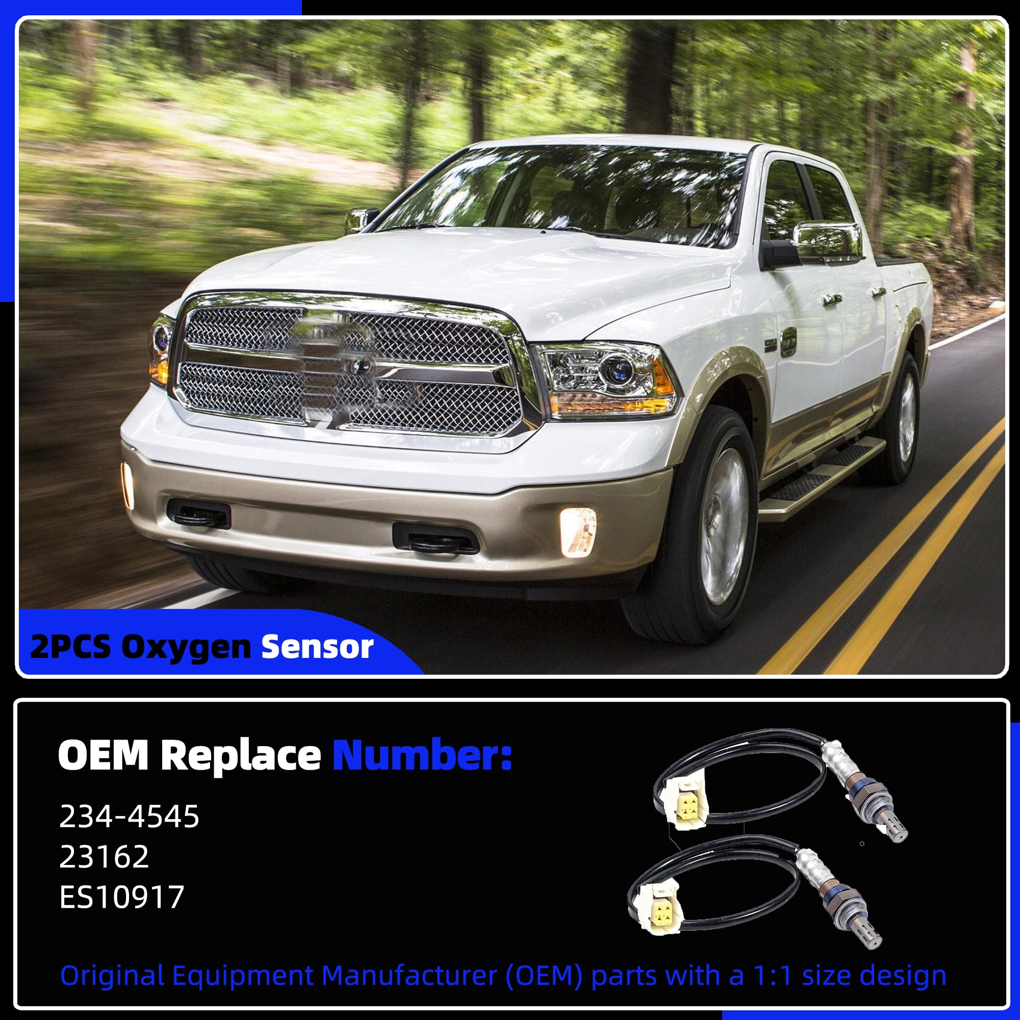 Generic oxygen sensor connector end facilitates plug-in replacement with no wiring.
