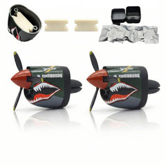 Generic P-40 Warhawk propeller spins with air for long-lasting fragrance diffusion.